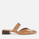 Ganni Women's Soft Patent Mules - Tannin