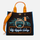 Coach 1941 Women's Skyline Big Apple Camp Canvas Tote Bag 34 - Black