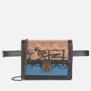 Coach 1941 Women's Signature Horse and Carriage 3 by Guang Yu Hutton Belt Bag - Tan Lake Multi