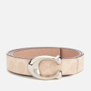Coach Women's 25mm C Reversible Signature Belt - Sand Taupe