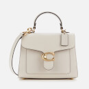 Coach Women's Mixed Leather Tabby Top Handle 20 Bag - Chalk