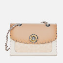 Coach Women's Signature Border Rivets Parker Shoulder Bag - Sand Taupe Multi