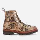 Grenson Women's Nanette Leather Hiking Style Boots - Snake