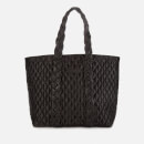 Núnoo Women's Satin Quilted Shopper Bag - Black