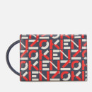 KENZO Women's Monogram Print Cardholder On Strap - Medium Red