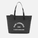 Karl Lagerfeld Women's Rue ST Guillaume Nylon Tote Bag - Black