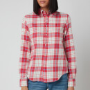 Polo Ralph Lauren Women's Georgia Long Sleeve Shirt - Faded Red/Cream Plaid