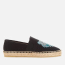 KENZO Women's Tiger Head Canvas Espadrilles - Black