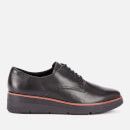 Clarks Women's Shaylin Lace Leather Shoes - Black