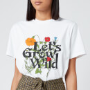 Ganni Women's Wild Flowers T-Shirt - White