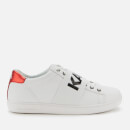 Karl Lagerfeld Women's Kupsole II Karl Band Leather Trainers - White