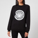 Balmain Women's Flocked Coin Sweatshirt - Black