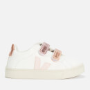 Veja Toddlers' Esplar Velcro Trainers - Extra White/Petale/Venus