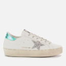 Golden Goose Deluxe Brand Women's Hi Star Leather Flatform Trainers - White/Silver/Aquamarine