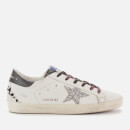 Golden Goose Deluxe Brand Women's Superstar Leather Trainers - White/Indaco Leo/Silver/Black/Grey