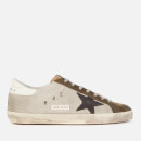 Golden Goose Deluxe Brand Men's Superstar Leather Trainers - Silver/Drill Green/Black/White