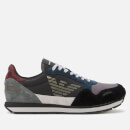 Emporio Armani Men's Logo Running Style Trainers - Navy