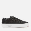 Emporio Armani Women's Flatform Trainers - Silver