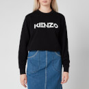KENZO Women's Classic Fit Sweatshirt KENZO Logo - Black