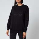 KENZO Women's Embossed Loose Sweatshirt - Black