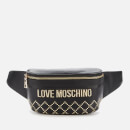 Love Moschino Women's Quilt Stud Detail Waist Bag - Black