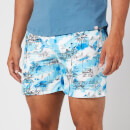 Orlebar Brown Men's Bulldog Nick Turner Illustration Swim Shorts - Blue
