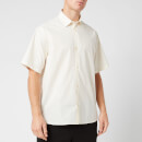 KENZO Men's Casual Short Sleeve Shirt - Ecru