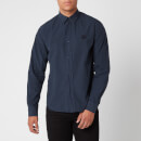 KENZO Men's Tiger Crest Poplin Shirt - Navy Blue