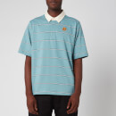KENZO Men's Striped Seasonal Polo Shirt - Glacier
