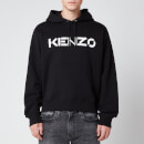 KENZO Men's Bi-Colour Logo Hoodie - Black