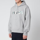 KENZO Men's Multicolour Logo Hoodie - Pearl Grey