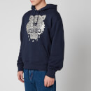 KENZO Men's Stitched Tiger Hoodie - Navy Blue