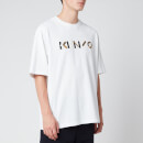 KENZO Men's Multicolour Logo T-Shirt - White