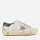Golden Goose Deluxe Brand Kids' Superstar Trainers - White/Ice/Navy Blue