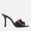 Dune Women's Mantra Leather Heeled Mules - Black