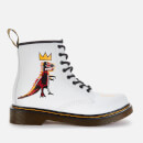 Dr. Martens Basquiat Kids' 1460 Leather Lace-Up Boots - White