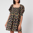 RIXO Women's Brenda Mini Dress - Garden Ditsy Black