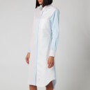 Thom Browne Women's Funmix Classic Long Sleeve Shirt Dress - Light Pink