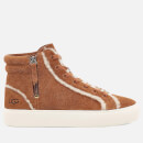 UGG Women's Olli Heritage Suede Hi-Top Trainers - Chestnut