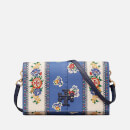 Tory Burch Women's Mcgraw Floral Wallet Cross Body Bag - Blue Tea Rose Border