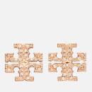 Tory Burch Women's Kira Pave Stud Earring - Rose Gold/Crystal