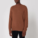 Officine Generale Men's Wool Crewneck Jumper - Caramel