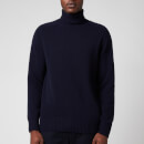 Officine Generale Men's Wool Roll Neck Jumper - Navy