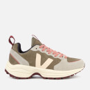Veja Women's Venturi Suede Running Style Trainers - Khaki/Sable/Oxford Grey