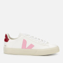 Veja Women's Campo Chrome Free Leather Trainers - Extra White/Guimauve/Marsala