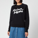 Maison Kitsuné Women's Sweatshirt Handwriting - Black