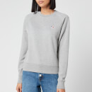 Maison Kitsuné Women's Sweatshirt Tricolor Fox Patch - Grey Melange