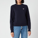 Maison Kitsuné Women's Sweatshirt Tricolor Fox Patch - Navy