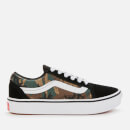 Vans Kids' Comfycush Woodland Camo Old Skool Trainers - Black/True White
