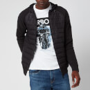 Barbour International Men's Albie Baffle Hooded Knit Jacket - Black Marl